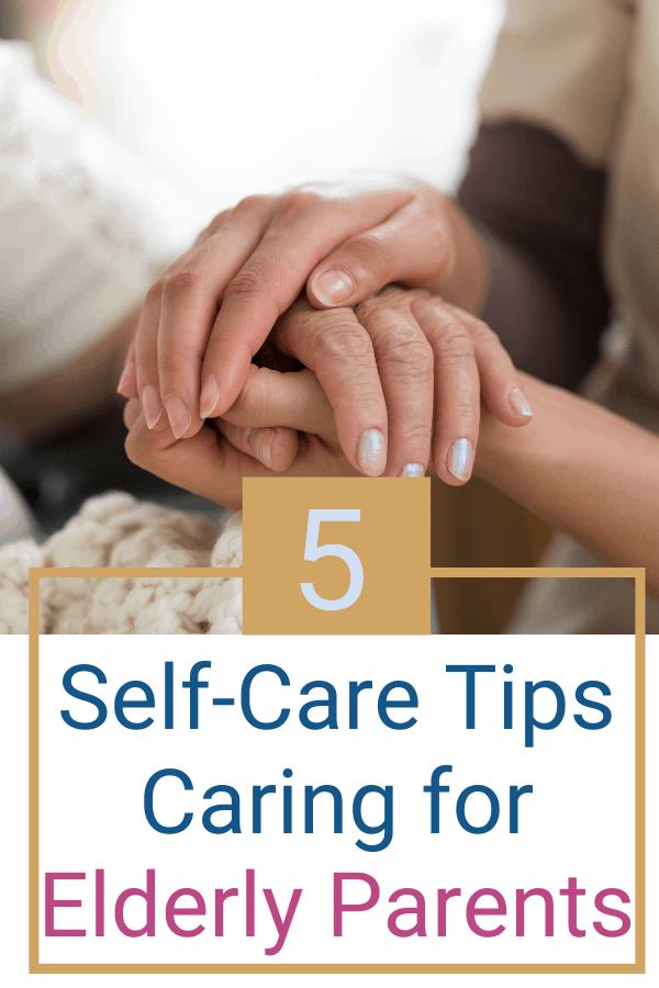 Are you burnt out caring for your aging parents? If anyone needs self-care, you do! Take care of yourself so can care for your elderly parents. Check out this post for some self-care tips and ideas. #agingparents #elderly #aginginplace